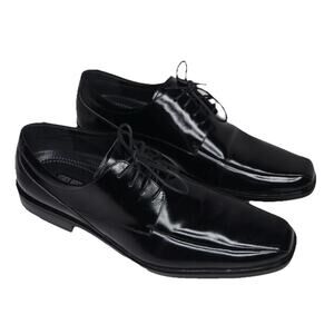 Stacy Adams Mens Cap Toe Black Oxford Leather Dress Shoes Sz 12